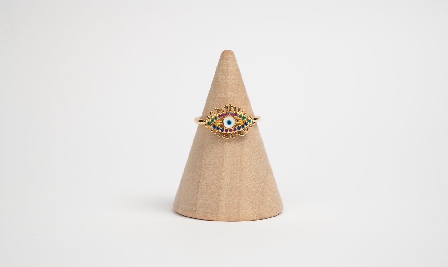 Регулируем пръстен “Evil Eye Luxe”